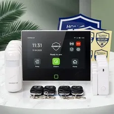 HOMSECUR Wireless WIFI 4G SMS Autodial Home House 7" Alarm System