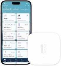 Zigbee Vibration Sensor, Wireless Mini Glass Break Detector for Alarm System, Ho