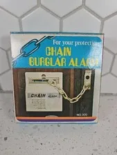 Vintage Chain Burglar Alarm NOS in Box Home Protection Security Siren #300 