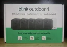 BRAND NEW BLINK Outdoor 4 (4th Gen) 5-Camera Security System w/ Sync Module Core