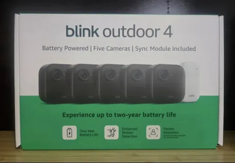 BRAND NEW BLINK Outdoor 4 (4th Gen) 5-Camera Security System w/ Sync Module Core