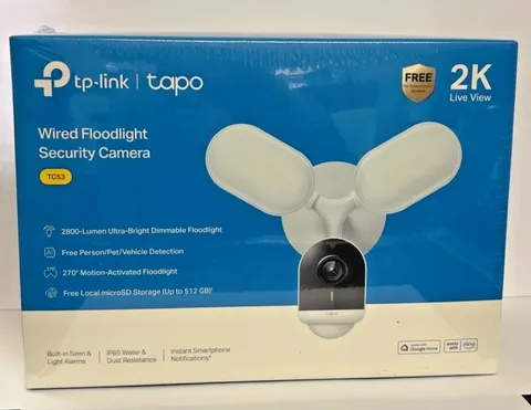 Tp-link (Tapo) wired floodlight security camera.!