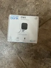Blink Mini Compact indoor plug-in smart security camera 1080p HD, Brand New