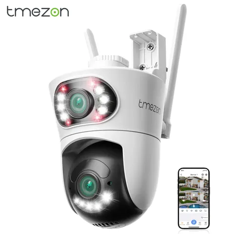 Multi-functional Outdoor Security Camera Dual Lens WiFi 360° PTZ Home Waterproof
