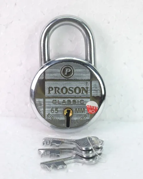 Smart Shutter lock Indian hardened shackle 8lever 65 mm Iron padlock. i42-58 