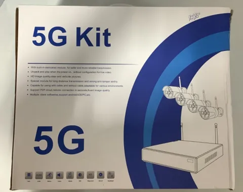 5G Kit 6026HEC -XMW HD Wireless 1080P NVR Security 4 Camera System