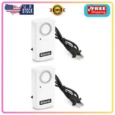 Power Failure Alarm 120dB LED Indicator Automatic Outage Siren 2 Pack 220V