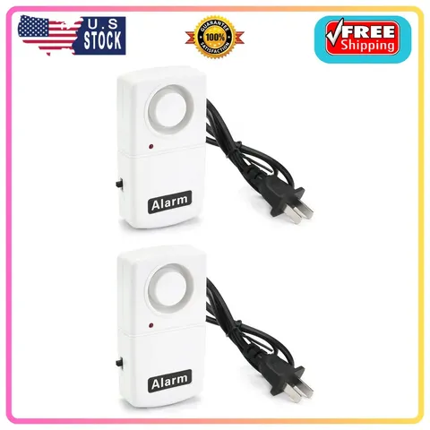 Power Failure Alarm 120dB LED Indicator Automatic Outage Siren 2 Pack 220V