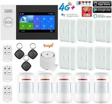 D37 WiFi 4G Tuya APP Wireless Wired Home Security Alarm System+Alexa+Google Home