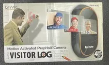 Brinno Visitor Log PHV MAC12 Motion Peephole Cam Wireless IP 2" LCD 4GB