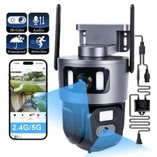 Camara De Seguridad WiFi Con Grabación Continua 24/7 Cámara Sistema Vigilancia