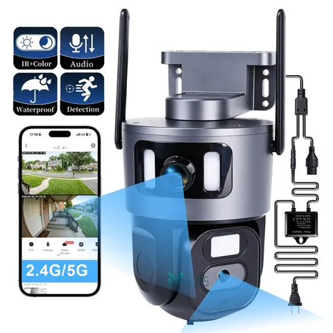Camara De Seguridad WiFi Con Grabación Continua 24/7 Cámara Sistema Vigilancia