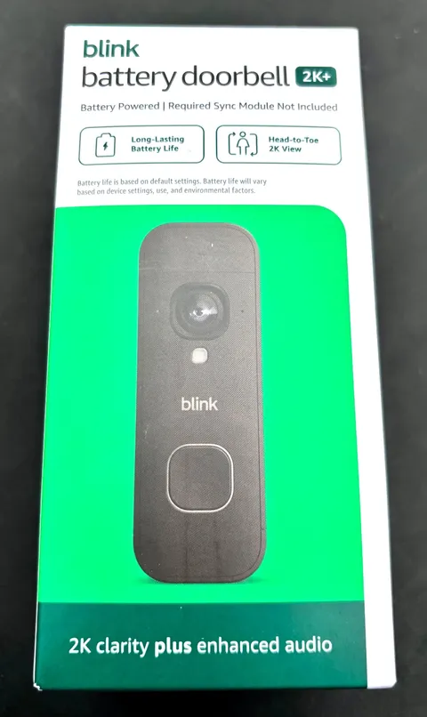 NEW SEALED Blink Battery Doorbell 2K+ (newest model) Wireless Video Night Vision
