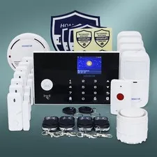 HOMSECUR Wireless&Wired 4G/3G/GSM WIFI Burglar Alarm System+4*PIR+Door Sensor