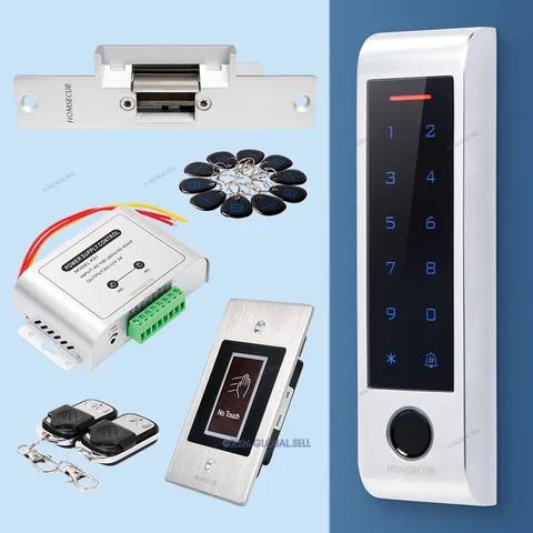 HOMSECUR Weatherproof IP66 APP WIFI Fingerprint PIN Access Control Touch Keypad