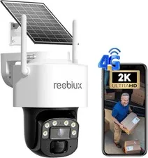 4G LTE Camaras De Seguridad Solar Panel 360 SIN WIFI Para Casa Exterior Con SIM