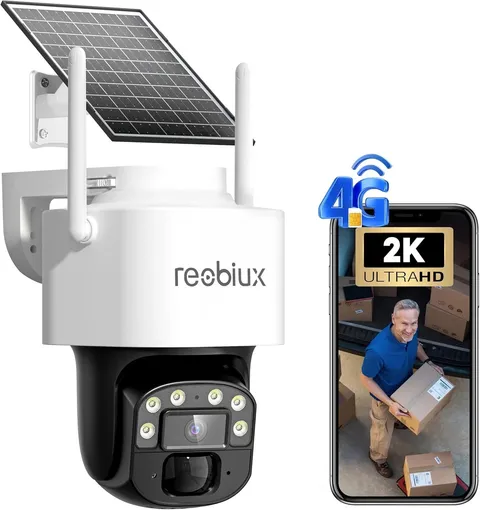 4G LTE Camaras De Seguridad Solar Panel 360 SIN WIFI Para Casa Exterior Con SIM
