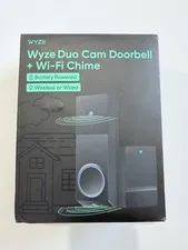 WYZE Wireless Duo Cam Video Doorbell (Chime Included), Battery Powered, 2K Full