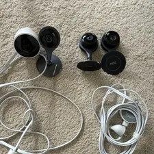 Nest Cam Indoor Wired 1080p Wi-Fi IP Security Cameras 4-Pack White/Black