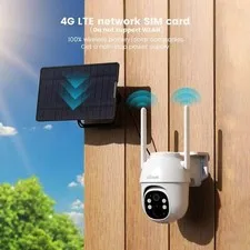 ieGeek Outdoor 4G LTE Solar Security Camera Wireless Battery cam,IP65,For Yard