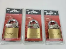 PADLOCK Heavy Duty Rust Proof Security Shackle Lock With 3 Keys Lot of 3