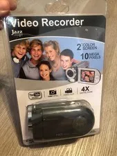 Jazz 10MP 1.8in LCD Flip Camcorder Digital Camera  Platinum Jazz HDV504