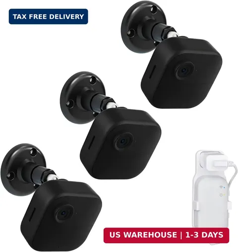 3 Pack 360° Adjustable Camera Mount, Surveillance Wall Mount with Blink Sync Mod