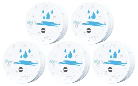5 Pack Water Leak Detectors Home 100dB Waterproof Sensor Alarm Basements