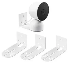 3 Pack Adhesive Metal Nest Camera Mount fits for Google Indoor Nest Security Cam