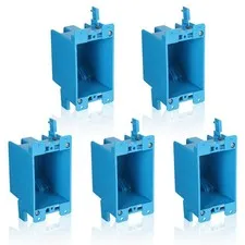 5pcs Single Gang Electrical Outlet Box, 4.25x2.24x2.67 Inch Switch Box...