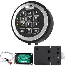 Fireproof Gun Safe Lock Replacement with Swing Bolt Lock, 5 User Code and 1 M...