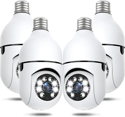 Light Bulb Security Cameras Wireless Outdoor, 5G&2.4Ghz 4MP Security Camera 360°