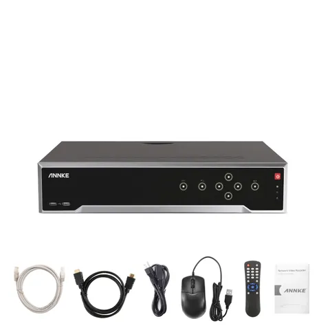 ANNKE 12MP 32CH NVR POE Security IP Video Recorder Human Facial Detection H.265+