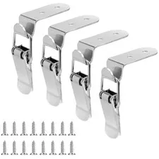 4Pcs 90 Degree Locking Hook Bolt 304 Stainless Steel Moll8273