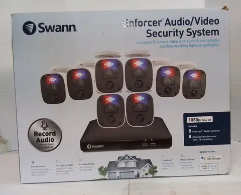 Swann 8 Camera Home Wired Enforcer Audio/Video Security System *SWDVK-846808MQB*