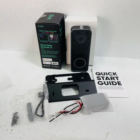 WYZE Doorbell Camera v2, 2K Security Video Doorbell with Color Night Vision NEW