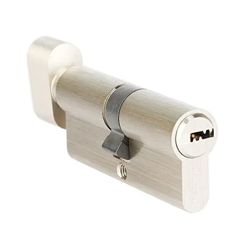 60mm(25/10/25) Solid Brass Euro Cylinder, with 5 60mm (25/10/25) Satin Nickle