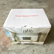 Smart Battery Camera Indoor Wi-Fi IP/Network Surveillance Camera Battery White