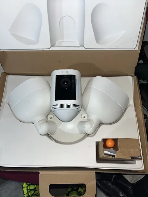 Ring Floodlight Camera Wired Pro White 2nd Generation