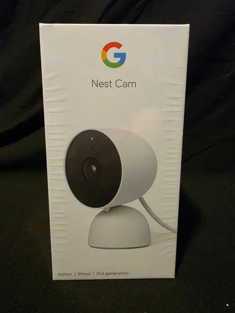 Google Nest Cam Indoor Wired 1080p Snow GA01998-US - New Sealed