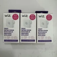 MOTION SENSOR WITH BATTERIES POWERED BY WIZ 3 Pack New E42
