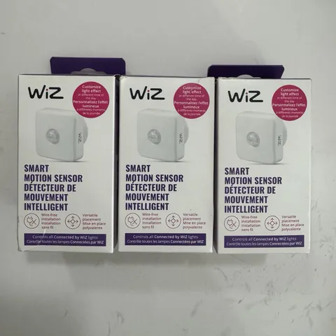 MOTION SENSOR WITH BATTERIES POWERED BY WIZ 3 Pack New E42