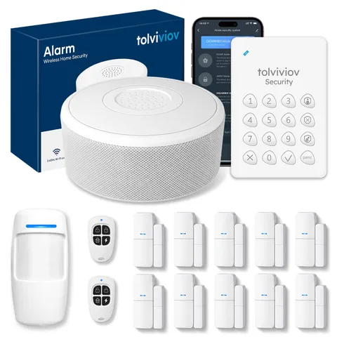 15-Piece WiFi Home Security System DIY Wireless Alarm Kit No Subscription