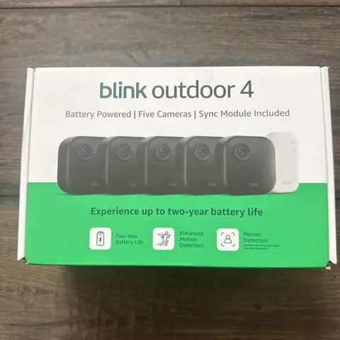 BRAND NEW BLINK Outdoor 4 (4th Gen) 5-Camera Security System w/ Sync Module Core