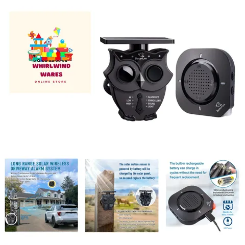 120dB Long Range Solar Motion Detector Alarm - Protect Your Property Smartly