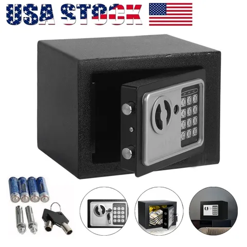 Digital Electronic Safe Box Keypad Lock Security Home Office Cash Jewelry Gun US