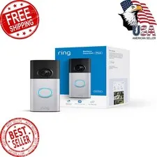 Ring Battery Doorbell Plus (newest model), Retinal 2K with wide-angle video, ...