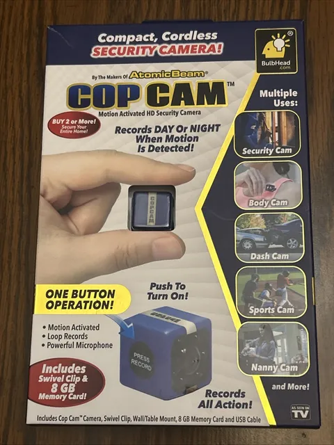 Atomic Beam M17697 Cop Cam Mini Wireless Security Camera