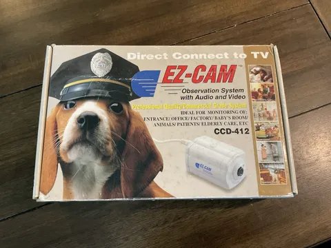 Ez-cam Observation System With Audio Video CCD-412 Direct Connect To TV NOS NIB