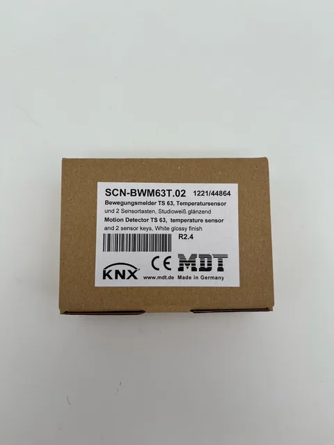 Mdt SCN-BWM63T.02 Motion Sensor TS63 Temperature 2x Sensor Keys White Knx